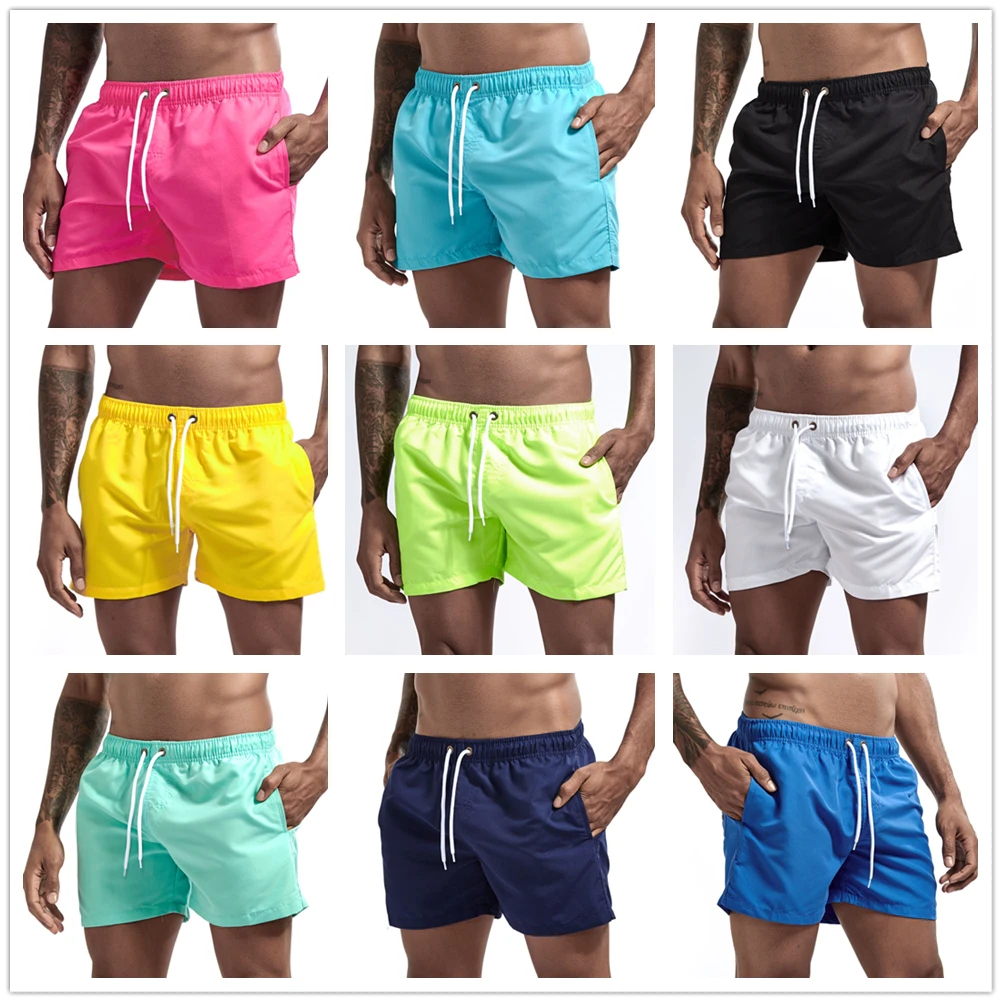 

Pocket Swimming Shorts For Men Swimwear Man Swimsuit Swim Trunks Summer Bathing Beach Wear Surf beach Short board pants Boxer