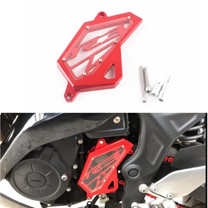 

Front Sprocket Cover Chain Guard Protector CNC Red For Yamaha YZF R3 R25 2014 2015 2016 R3 Clear