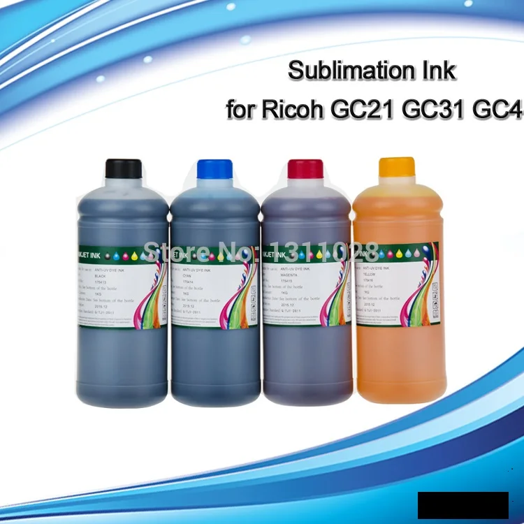 INK WAY 4*1000ml bottled sublimation ink special for GC21 GC31 GC41 | Компьютеры и офис