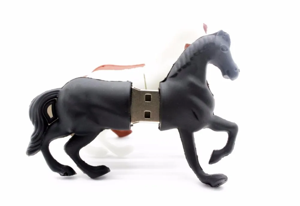 POWERONE Horse, Usb флеш-накопитель, лошади, флешки, 4 ГБ, 8 ГБ, 16 ГБ, 32 ГБ, 64 ГБ, Мультяшные животные, флешки, карта памяти