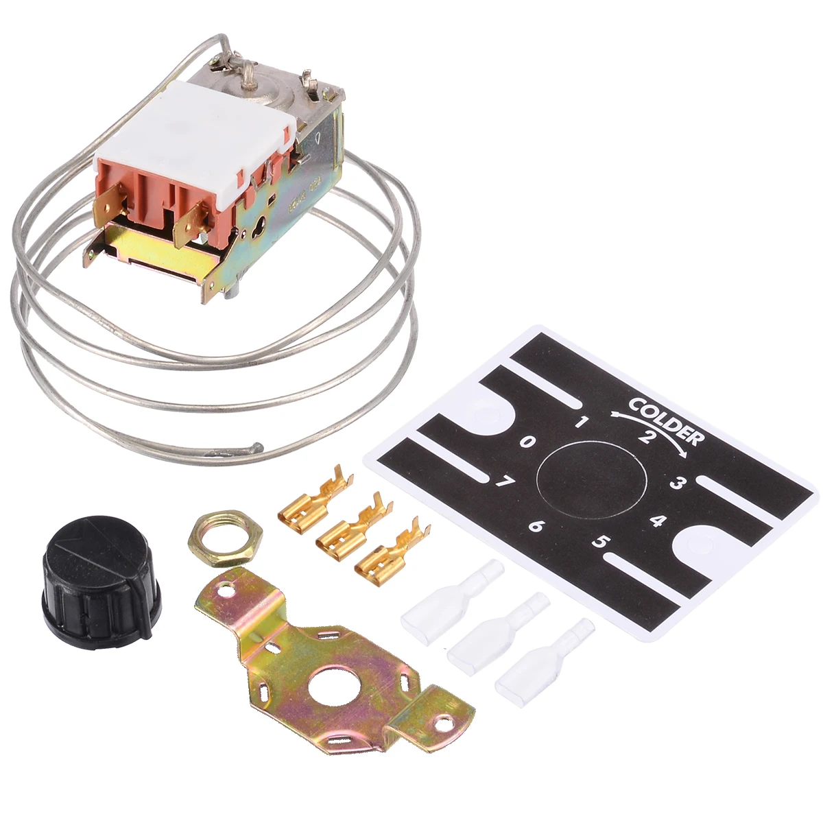 

1set K50-P1126 Refrigerator Thermostat Freezer Cabinet Temperature-controlling Switch Household Refrigerator Parts