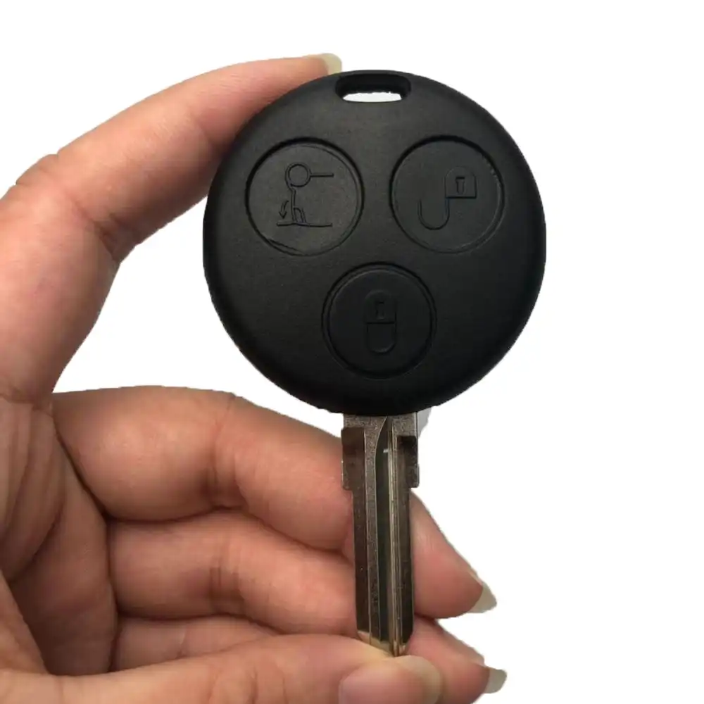FBFGRemote Key Shell for Mercedes Benz Smart Fortwo 450 Forfour Roadste 3 Buttons Key Cover Replacement Fob Uncut Blank Case