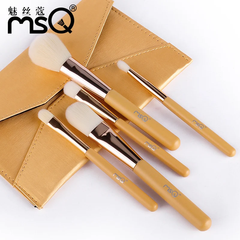 

MSQ 5pcs/set Professional Makeup Brushes Set Kit Facial Cheek Eyebrow Eyeshadow Powder Foundation Brush Cosmetics Make up Tools