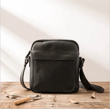 

ALAVCHNV original retro first layer leather men's diagonal bag leather shoulder casual messenger bag 7003-1