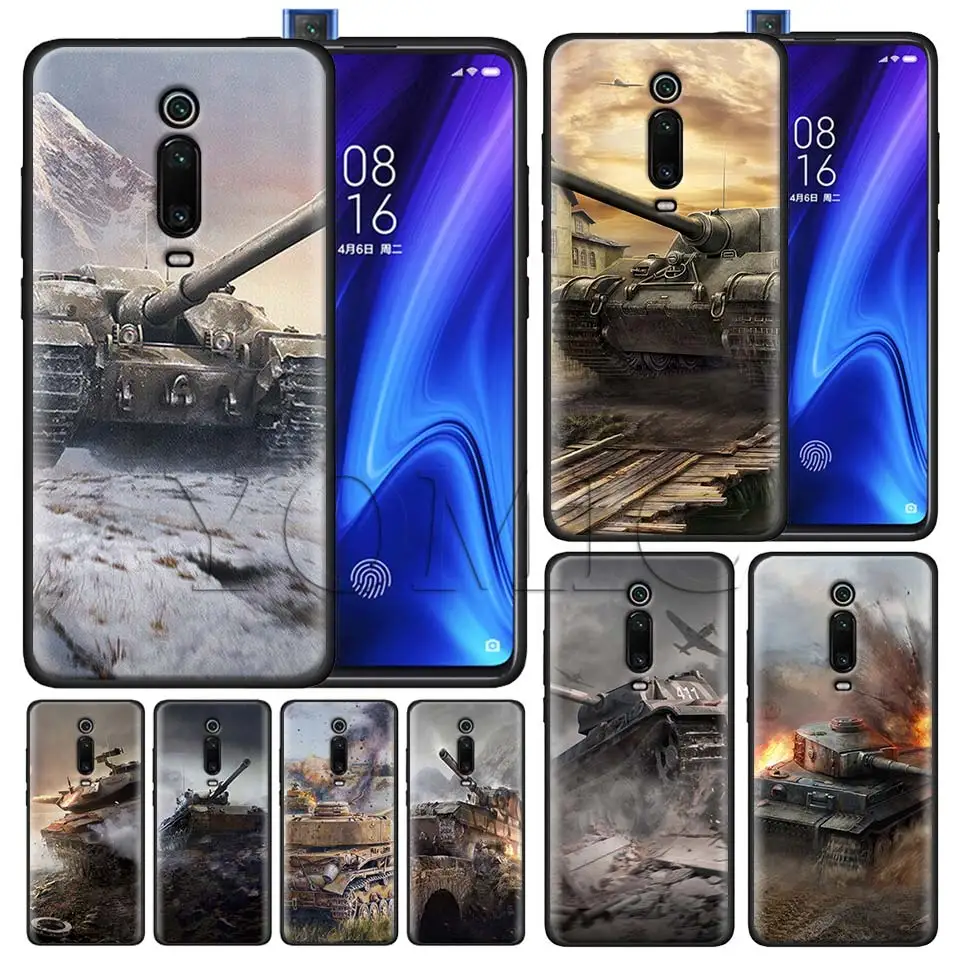 

world of tanks Black Case for Xiaomi Redmi Note 7 7s K20 5 6 Pro Redmi 6 6 5 5Plus 4X S2 Y3 Silicone Soft Case