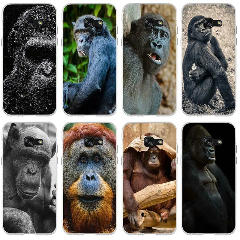 

Monkey Gorilla Ape Baby Colored Drawing For Samsung Galaxy A3 A5 A7 J1 J2 J3 J4 J6 J5 J7 J8 2016 2017 2018 Shell Soft TPU Cover