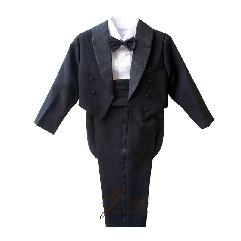 Детские дети мальчиков джентльмен ну вечеринку темно полосатые костюм полная