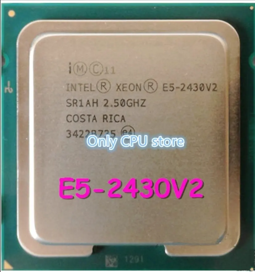 top cpu E5-2430V2 Original Intel Xeon E5 2430V2 2.5GHZ 6-Core 15MB SmartCache E5-2430 V2 LGA1356 80W E5 2430 V2 amd processor