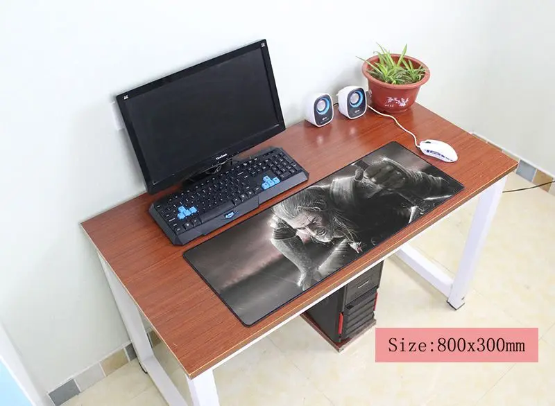

witcher mouse pad 800x300x3mm pad to mouse notbook computer mousepad Professional gaming padmouse gamer to keyboard mouse mats