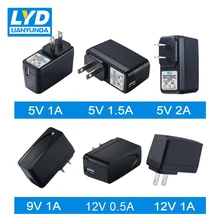 US Plug 5V-1A/1.5A/2A USB Charge AC-DC Power Adapter For Electrical Equipment Switching Adapter 12V-0.5A/1A 9V-1A Charge Adapter wiiu 3dsll 3ds dsi twin charge long ac adapter