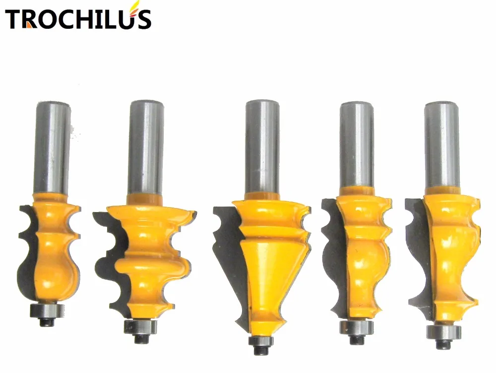 1/2 Shank Architectural Specialty Molding Router Bit set end mill wood
