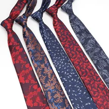 NEW Fashion Design Ties for Men Vestidos Business Wedding Necktie Men's Stripe Flower Ties For Business 7cm Tie Kravat