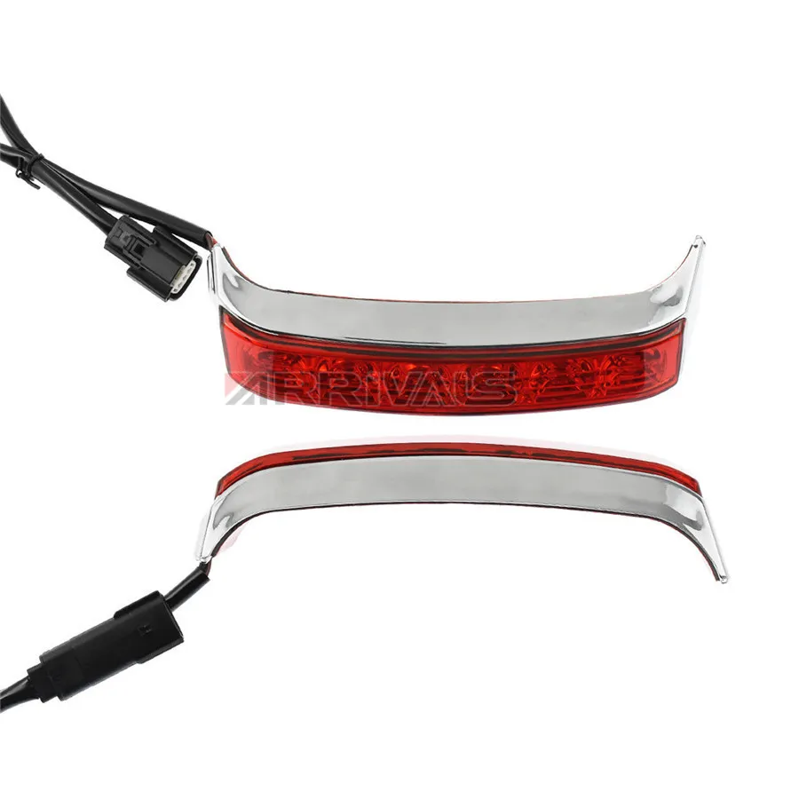 Седельная сумка светодиодный фонарь светильник s сигнала поворота светильник светодиодный красный объектив для Harley Touring Street Glide