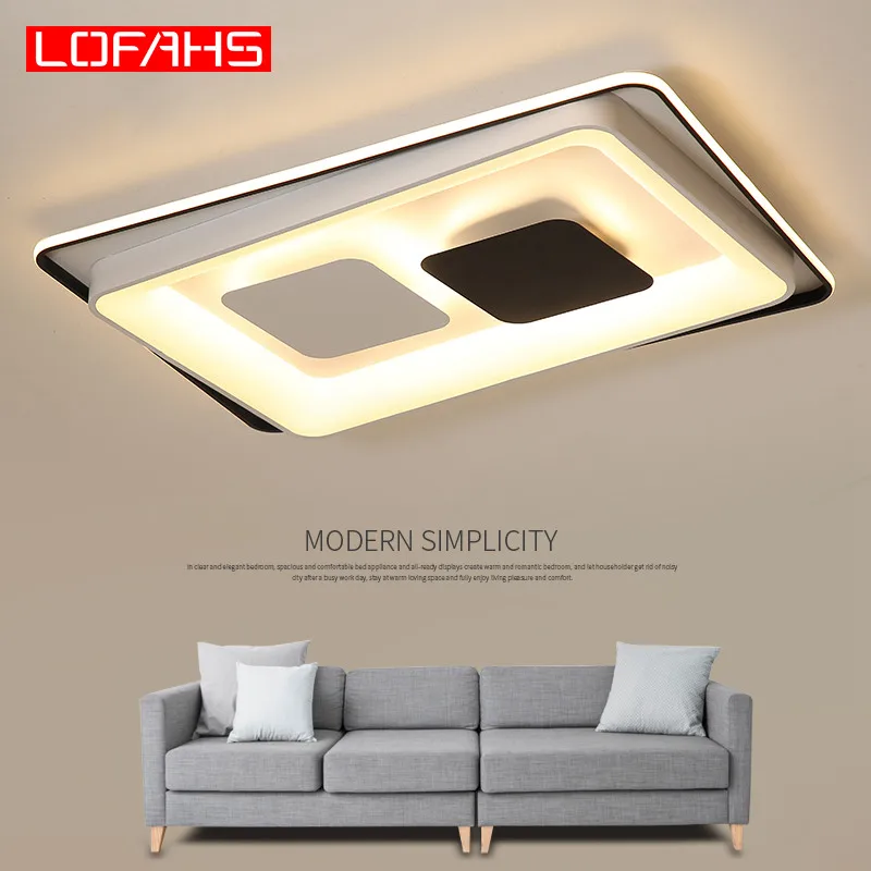 

LOFAHS modern led chandelier with remote control lights For Living Room Bedroom Home Chandelier indoor ceiling Fixtures