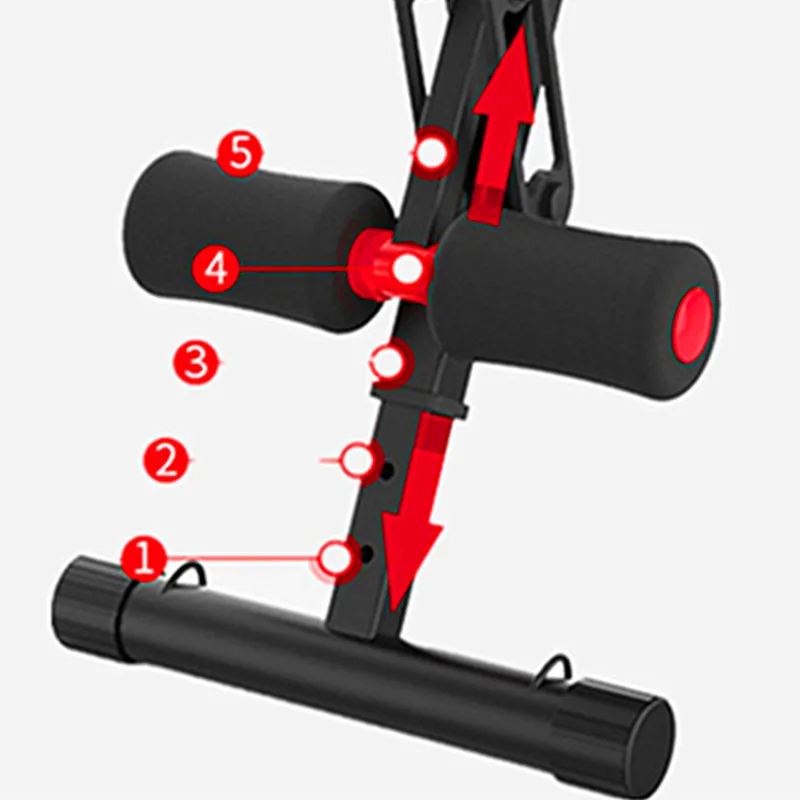 Регулируемая Складная наклонная доска, многофункциональная Брюшная скамья для домашнего спортзала, фитнес скамья-Crunch Push Up