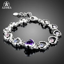 AZORA белый золотой цвет Stellux Австрийский Кристалл 11 шт. Coccinella septempipata конец браслет TS0006