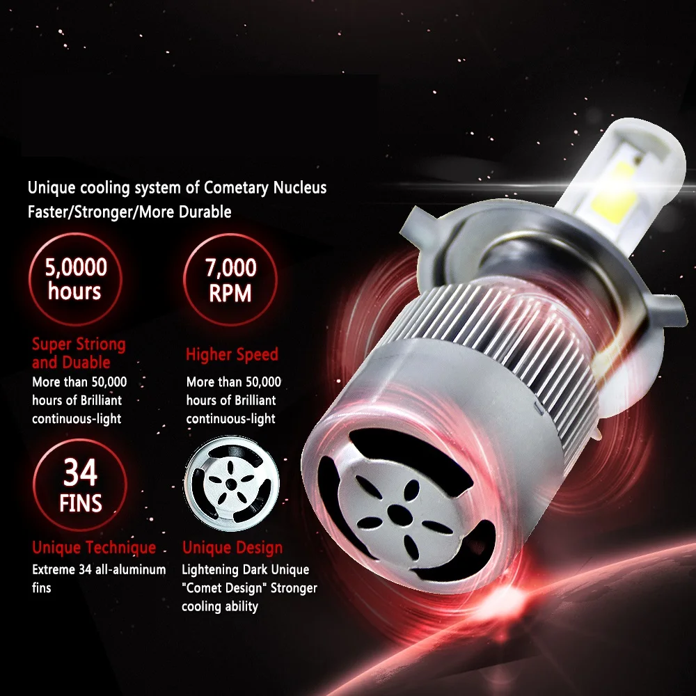 C6 turbo 6000K COB H8 H11 36 Вт 3800lm светодиодный водонепроницаемый противотуманный фонарь энергосберегающая лампа дальнего света