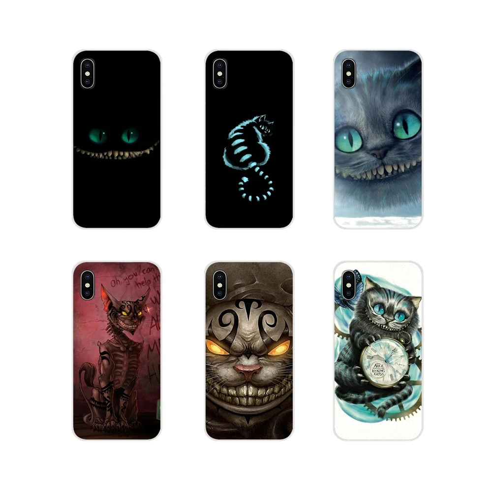 Алиса в стране чудес Cheshires Cat для Xiaomi Mi4 Mi5 Mi5S Mi6 Mi A1 A2 5X 6X 8 9 Lite SE Pro Max Mix 2 3 2S Мягкие