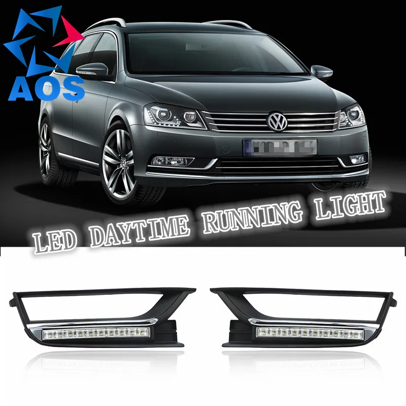 2PCs/set LED Car DRL waterproof drl Daytime Running Lights fog lamp for VW Passat B7 2012 2013 2014 2PCs/set LED Car DRL waterproof drl Daytime Running Lights fog lamp for VW Passat B7 2012 2013 2014