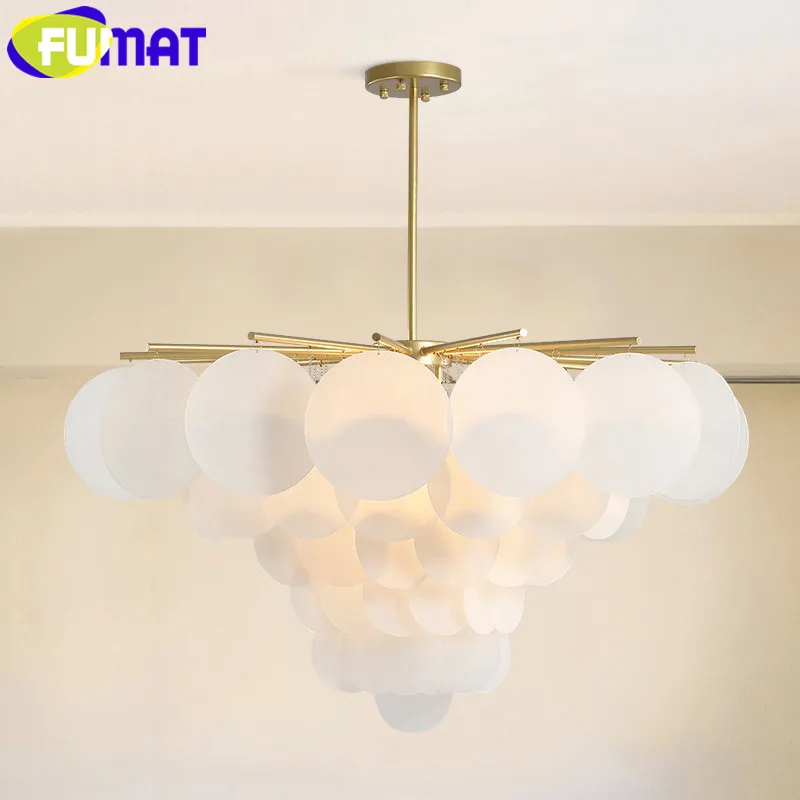 

FUMAT PVC Wafer Pendant Lights Modern Indoor Lighting Fixture for Living Room Bedroom Dinning Room Cafe Bar Hanging Lamp Lights