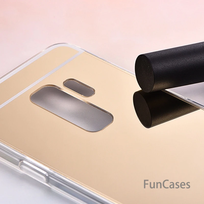 Силиконовый мягкий чехол накладка из ТПУ зеркальный для телефона samsung Galaxy A6 A8 S9 S8