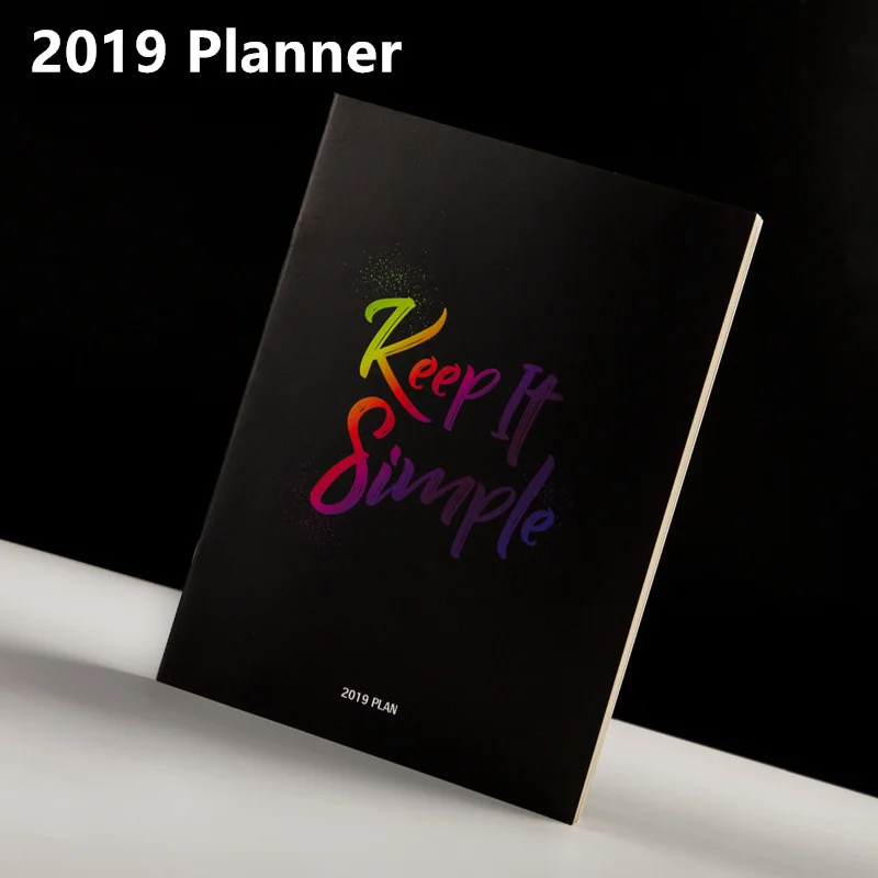 

Notebooks A4 Diary Bullet 2019 Agenda Journal Weekly Monthly Planner School Escolar Supplies Stationary Organizer Schedule Gift