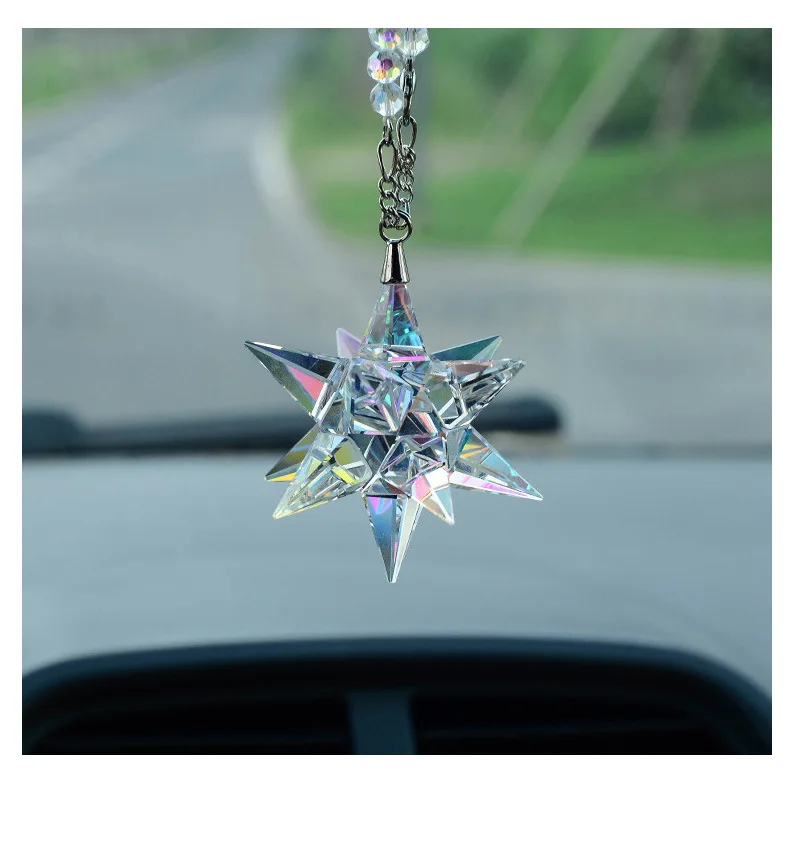 Автомобильные украшения Кристалл Метеор подвеска автомобиля зеркало заднего вида украшение кристаллический висячий орнамент авто аксессуары для приборной панели подарок