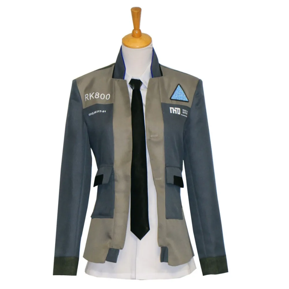 2019 Gioco Detroit: Diventa Costume Cosplay Umano Connor Cosplay Uniform Men Jacket Rk800 Coat Costume