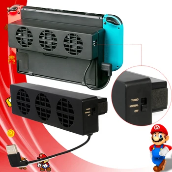 

Nintend Switch Cooling Fan Accessories NS Original Stand Game Console Dock Cooler with 3 Fans Nintendoswitch for Nintendo Switch