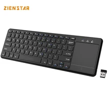 Zienstar 2.4G Multimedia Wireless Keyboard with Touchpad for Windows PC,laptop,ios pad,Smart TV,HTPC IPTV,Android Box