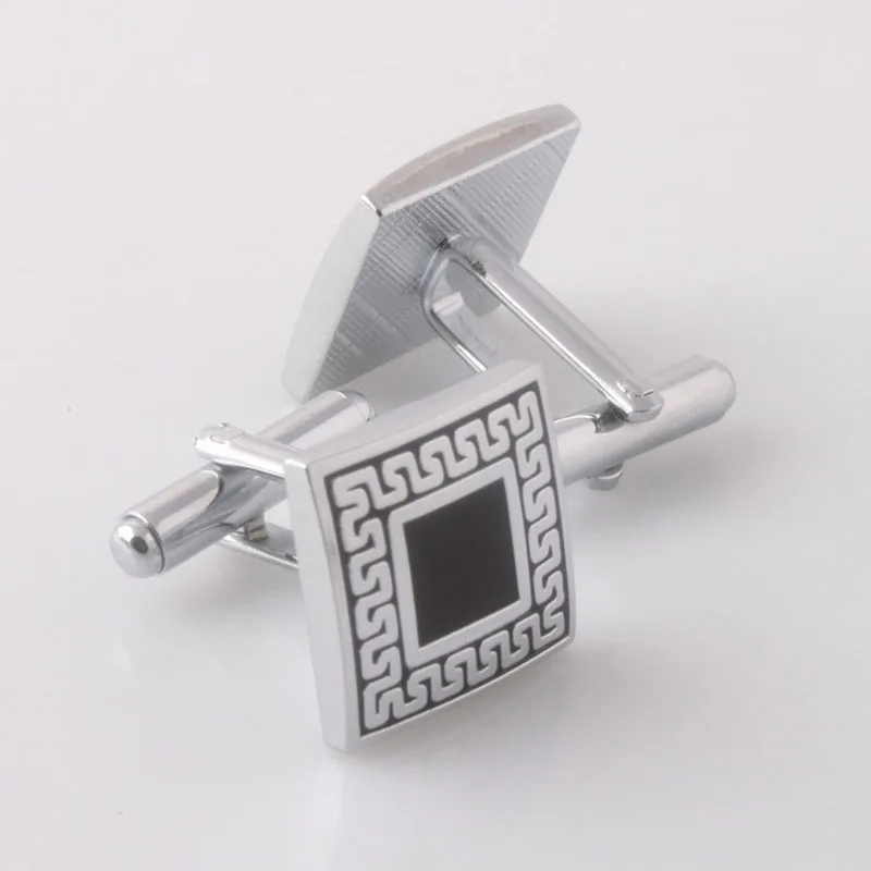 2017 New Fashion Mens Cufflink High Quality Luxury Sliver Color Stripes Men Wedding Jewelry Cuff