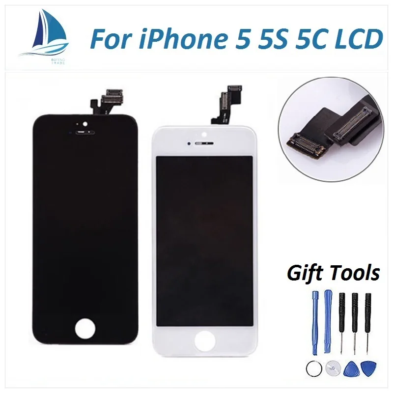 High Quality pantalla for lcd iphone 5 lcd display with touch screen Digitizer Assembly Replacement OEM