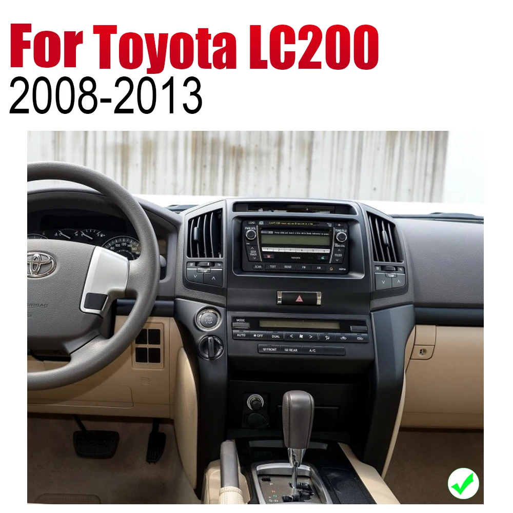 Top ZaiXi Android Car Radio Stereo GPS Navigation For Toyota Land Cruiser LC200 2008~2013 Bluetooth wifi 2din Car Radio Stereo 2