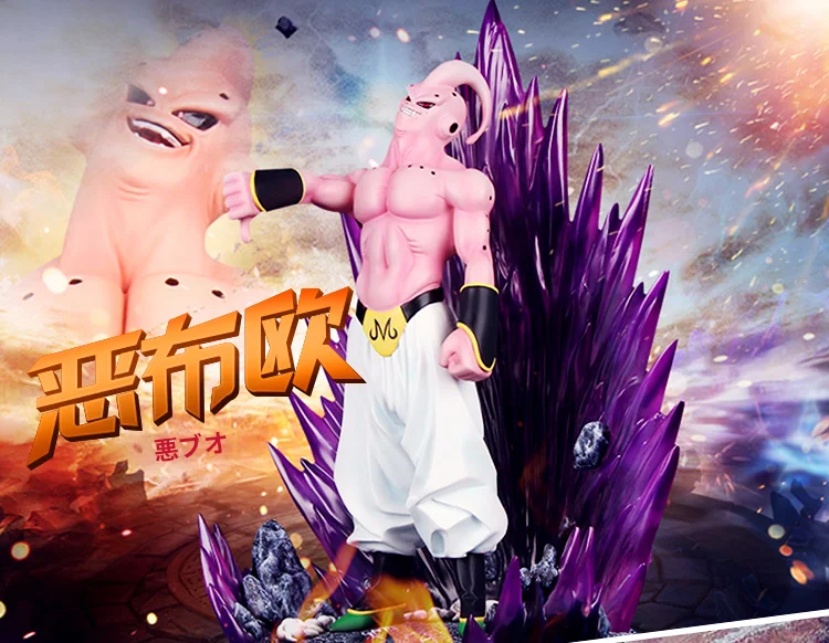 

High Quality Anime Dragon Ball Z Gas Explosion Majin Buu Resin GK Model Action Figure Toys Brinquedos