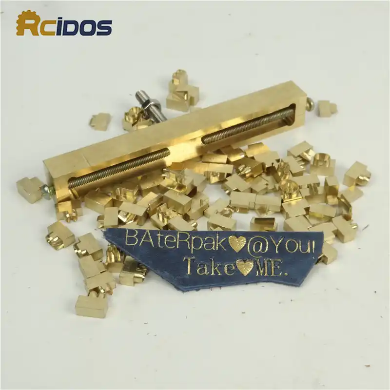 № 6/7 стандартные латунные гибкие буквы, RCIDOS CNC гравировальная форма, формочки, горячее тиснение фольгой алфавита - изображение