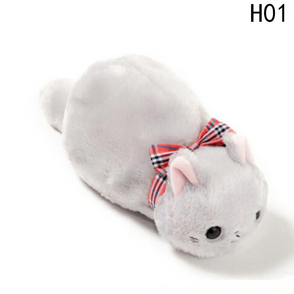 01 Varied Color Cute Cat Pencil Canvas Case Stationery Storage Organizer Bag School Office Supply Escolar Papelaria - Цвет: 01