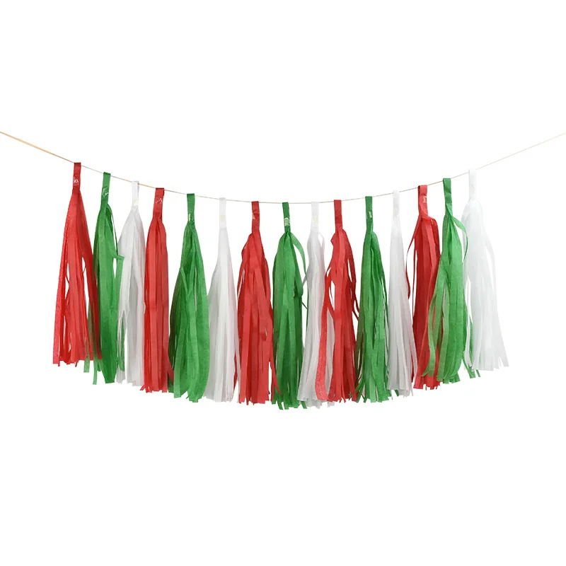 15pcs T06 1 комплект бумажные салфетки для рукоделия подвесная гирлянда разноцветные баннеры детская игрушка в ванную День Рождения украшения свадьбы ремесло события поставки - Цвет: 15pcs T06