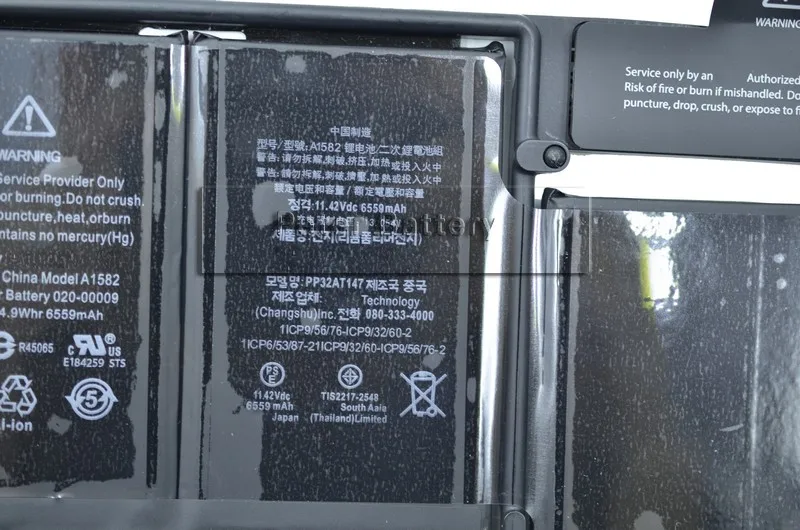 Аккумулятор JIGU для ноутбука A1582 11 42 в Apple MacBook Pro 13 дюймов Retina A1502 2015 год с