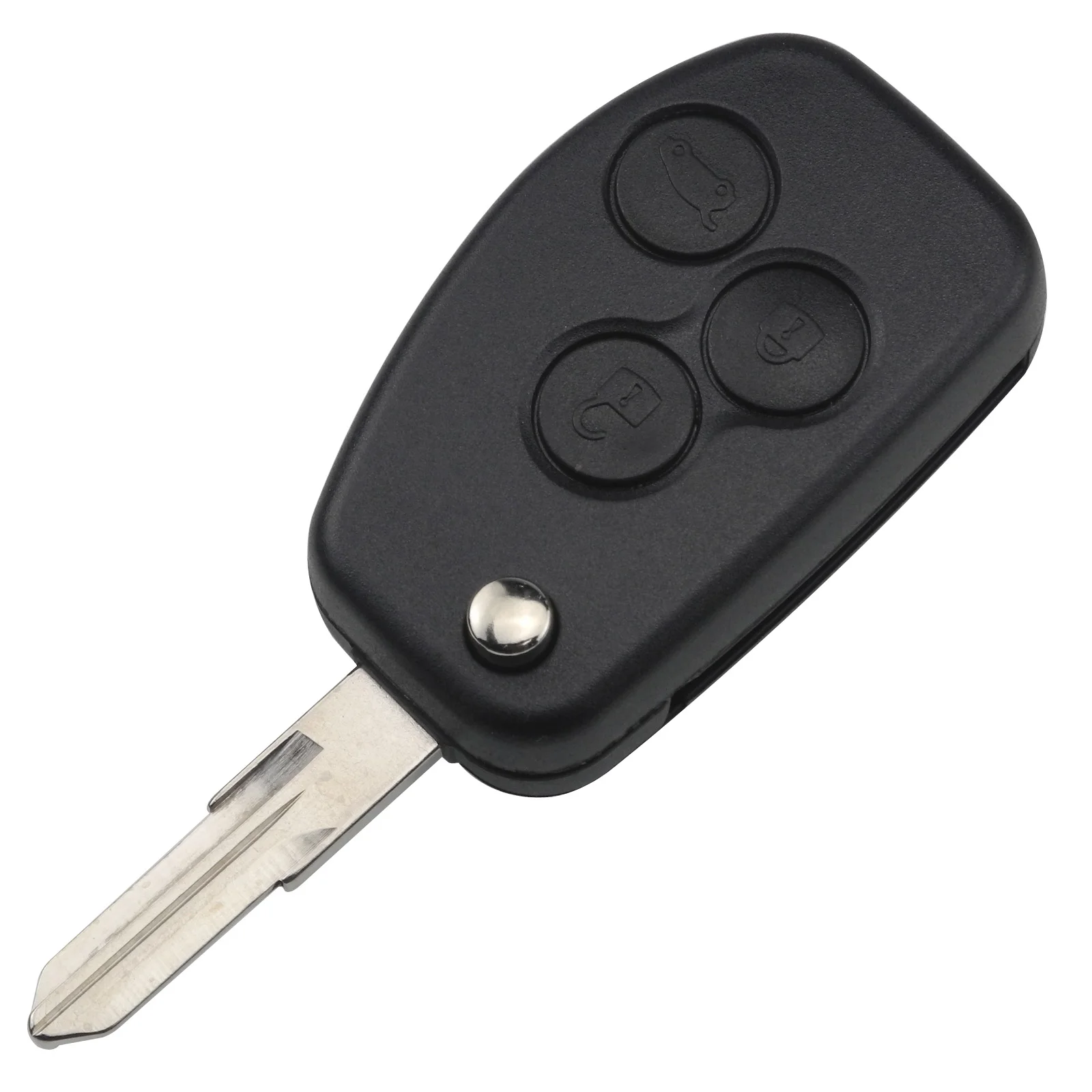 Jingyuqin 3 кнопки дистанционного управления Складной флип Автомобильный ключ чехол Замена оболочки для Renault Kangoo Dacia Logan Clio Sandero VAC102 брелок