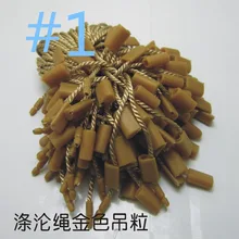 Хорошего качества сплошной цвет полиэстер натуральный бирка строка в одежды строки шнур для одежды, нанизывая цена hangtag