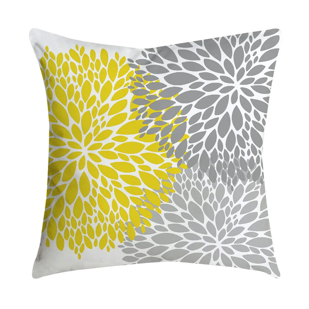 

1PC Merry Christmas Cushion Cover Pineapple Leaf Yellow Pillow Cases Sofa Car Waist Throw Cushion Cover Decor Fashion