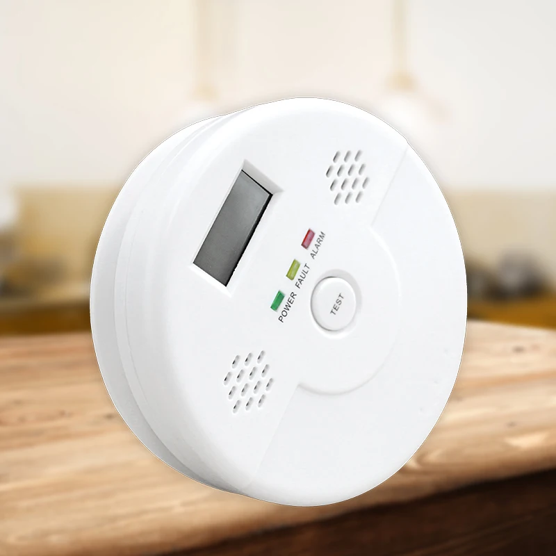 Лучшие продажи новое поступление аудио детектор угарного газа отравления угарным газом дыма пожарной сигнализации Предупреждение Сенсор монитора дома Кухня