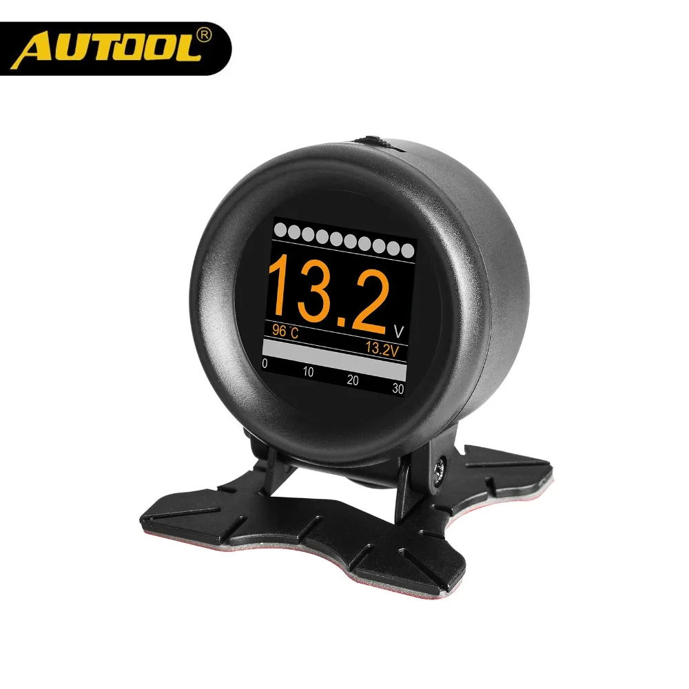 AUTOOL X60 Car OBD Diagnostic Meter OBD 2 Digital Display Temperature