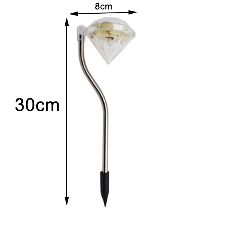  Led Solar Lights For Garden Decoration Diamond Shape Solar Lamp Outdoor Waterproof Bulb Pathway Landscape Ground Street Lamp (6)