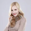 New Arrival Women Winter Real Rabbit Fur Scarf Lady Warm Rabbit Fur Scarves Knit 100% Natural Real Rabbit Fur Ring Casual Muffle 2