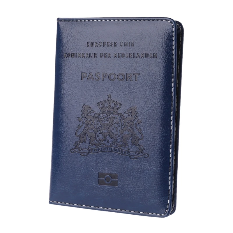 New Men Women Travel Leather Passport Card Cover Holder Case Protector Organizer Simple Design Casual Card Holder