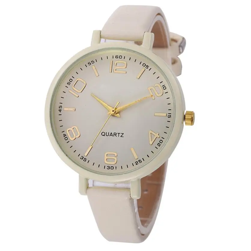 

Women's Watch Women Casual Checkers Faux Leather Quartz Analog Wrist Watch drop shipping jun6