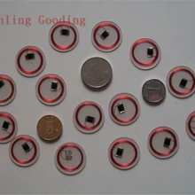 125 кГц RFID EM4305 прозрачная записываемая монета карта(25 мм) RFID копия клон карта