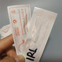 500 шт 1RL игла для татуировки бровей Советы Профессиональный постоянный макияж пластиковые колпачки для стандартных игл татуировки