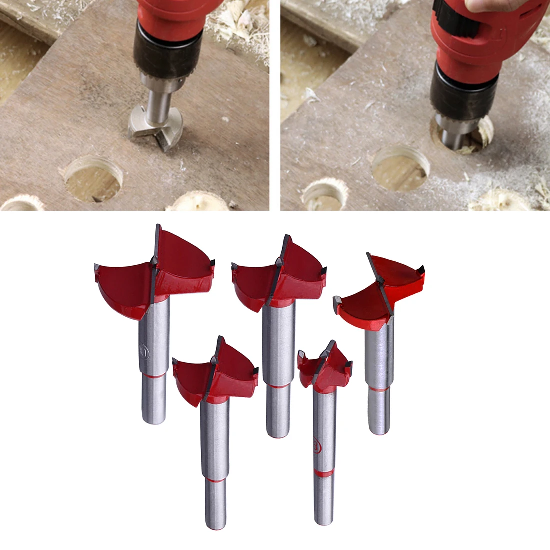 16 35mm Auger Drill Bits Set Wood Hole Saw Woodworking Wooden Cutter